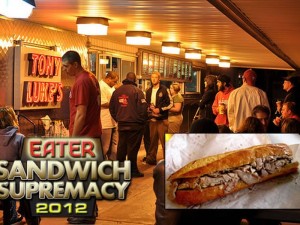 A hearty congratulations is in order for Tony Luke's roast pork sandwich, the winner of Eater Philly...