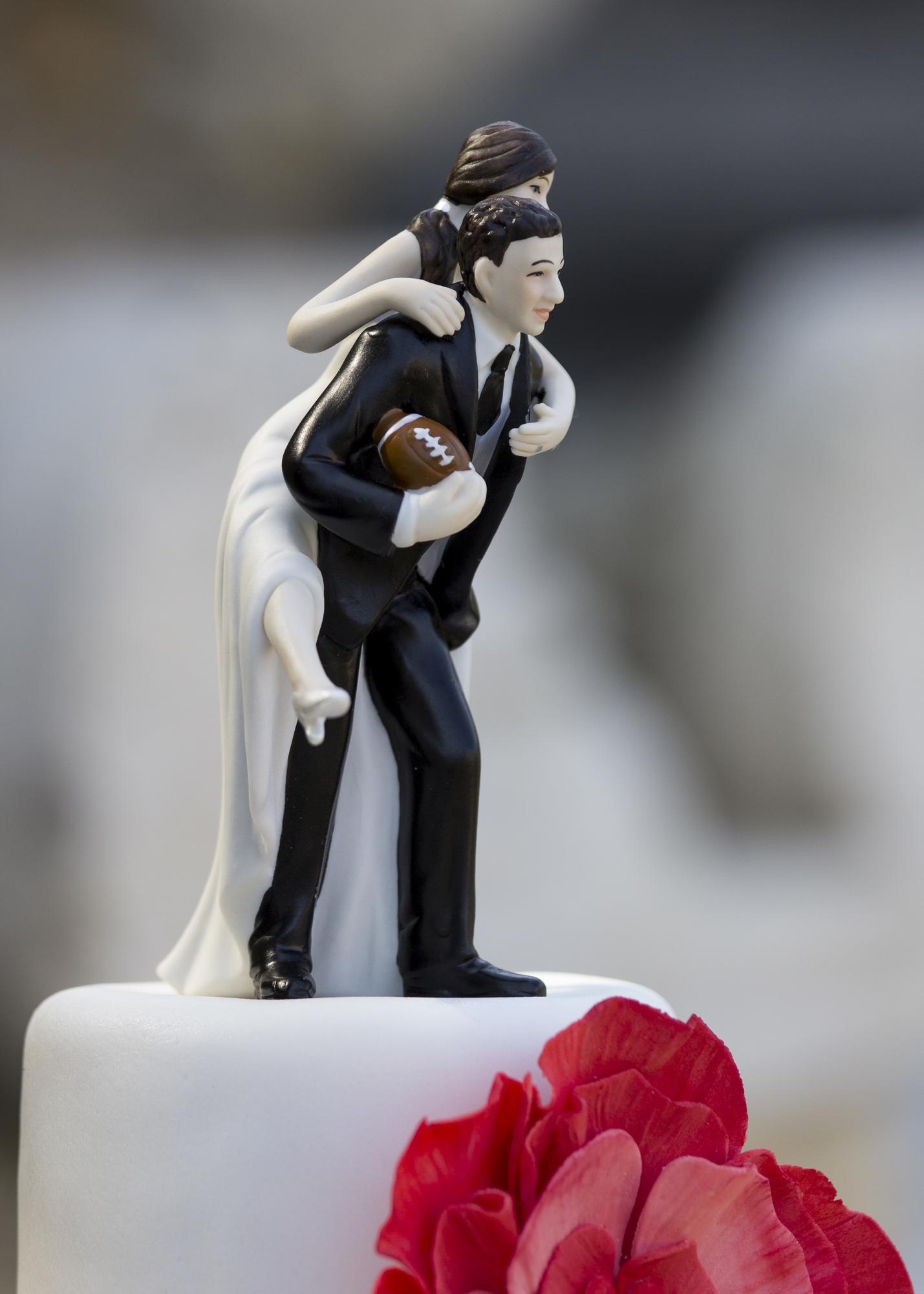 Wedding Cake Topper Philadelphia Eagles Football Themed 